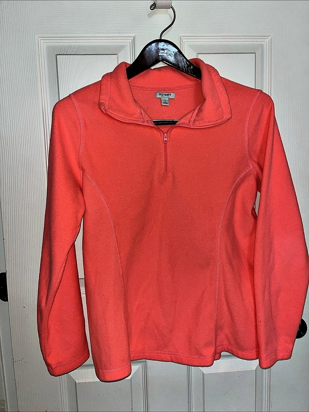 Old Navy Quarter-Zip Pullover in Orange